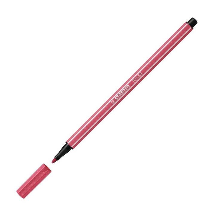 STABILO Pen 68 Filzstift (Rot, 1 Stück)