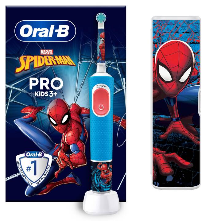 ORAL-B Pro Kids Spiderman (Blu, Rosso, Bianco)