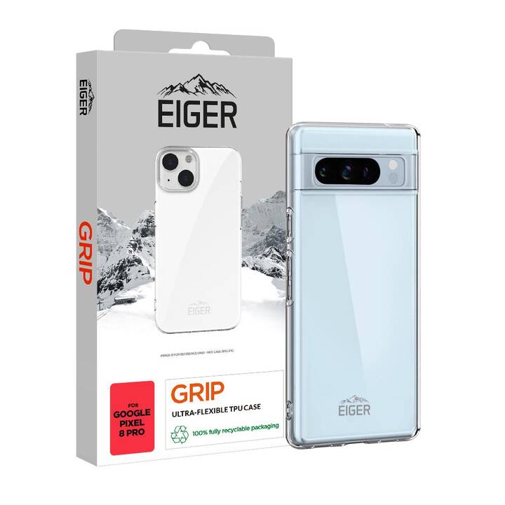 EIGER Backcover Grip (Google Pixel 8 Pro, trasparente)