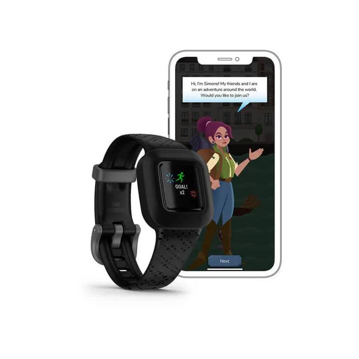 GARMIN vívofit jr. 3 (Taille unique, Noir)