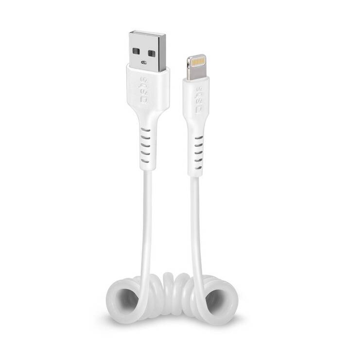 SBS Kabel (USB A, Lightning, 50 cm)