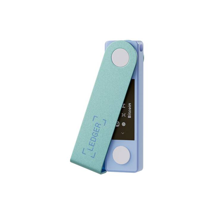 LEDGER Nano X Crypto Wallet (Verde pastello, USB di tipo C)