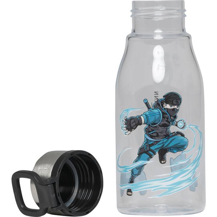 BECKMANN Kindertrinkflasche Ninja Master (0.4 l, Transparent, Mehrfarbig)
