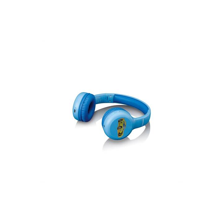 LENCO HPB-110 Cuffie per bambini (Over-Ear, Bluetooth 5.0, Blu)