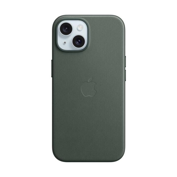 APPLE Backcover Fine Woven (iPhone 15, Vert)