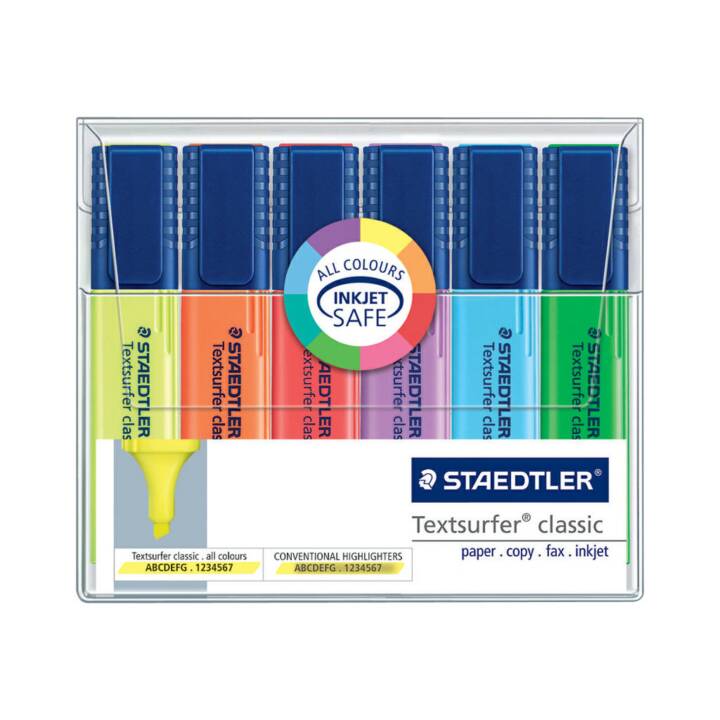 STAEDTLER Surligneur Classic (Multicolore, 6 pièce)