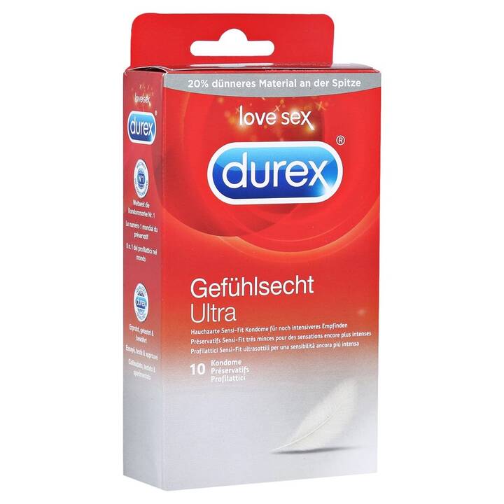 DUREX Preservativi Gefühlsecht Ultra (10 pezzo)