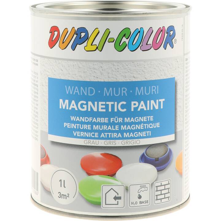 DUPLI-COLOR Acrylfarbe Magnetic Paint (1000 ml, Hellgrau)