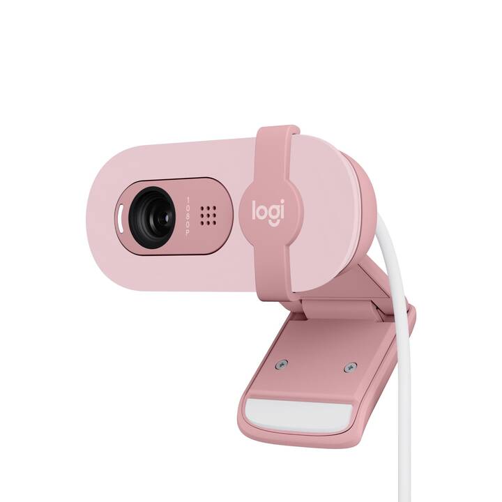 LOGITECH Brio 100 Webcam (2 MP, Pink, Rose)
