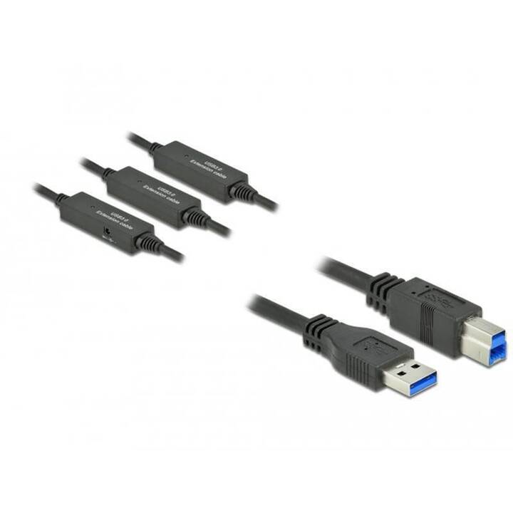 DELOCK USB-Kabel (USB Typ-A, USB Typ-B, 15 m)