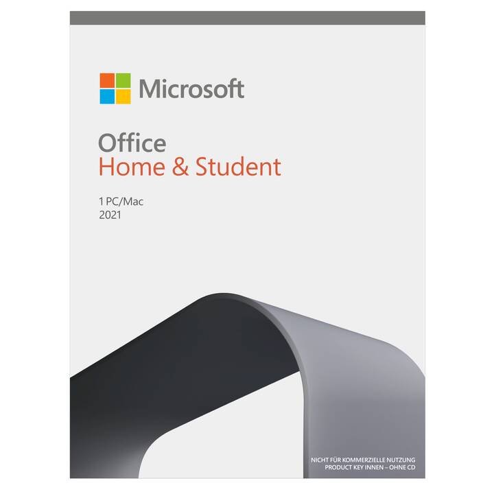 MICROSOFT Office Home and Student 2021 (Version complète, 1x, Italien, Allemand, Français)