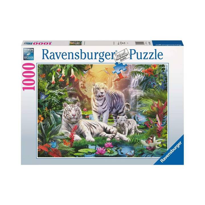 RAVENSBURGER  Familie der Weissen Tiger Puzzle (1000 x)
