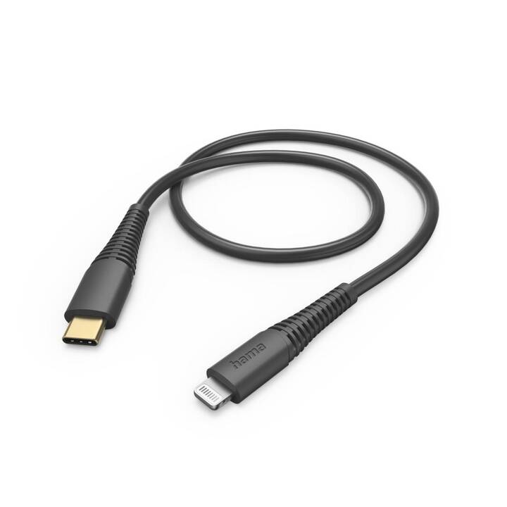 HAMA Câble (USB 2.0, Lightning, USB de type C, 1.5 m)