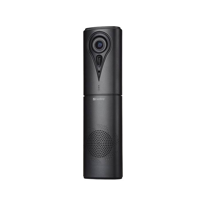 SANDBERG All-in-1 Webcam (2.1 MP, Schwarz)