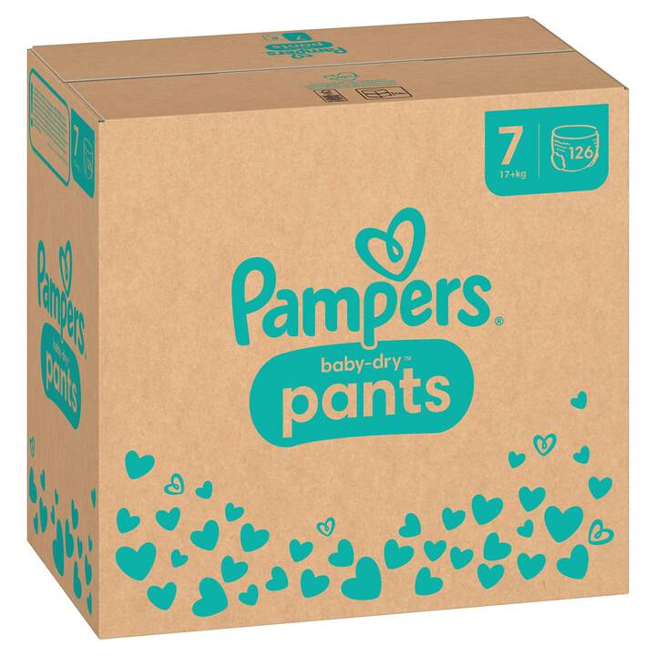 PAMPERS Baby-Dry Pants 7 (Monatsbox, 126 Stück)