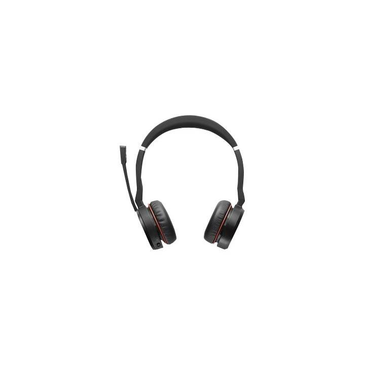 JABRA Office Headset Evolve 75 (On-Ear, Kabellos, Schwarz)