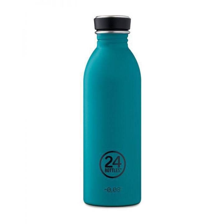 24BOTTLES Gourde Urban Atlantic Bay (0.5 l, Noir, Bleu, Turquoise, Petrol)