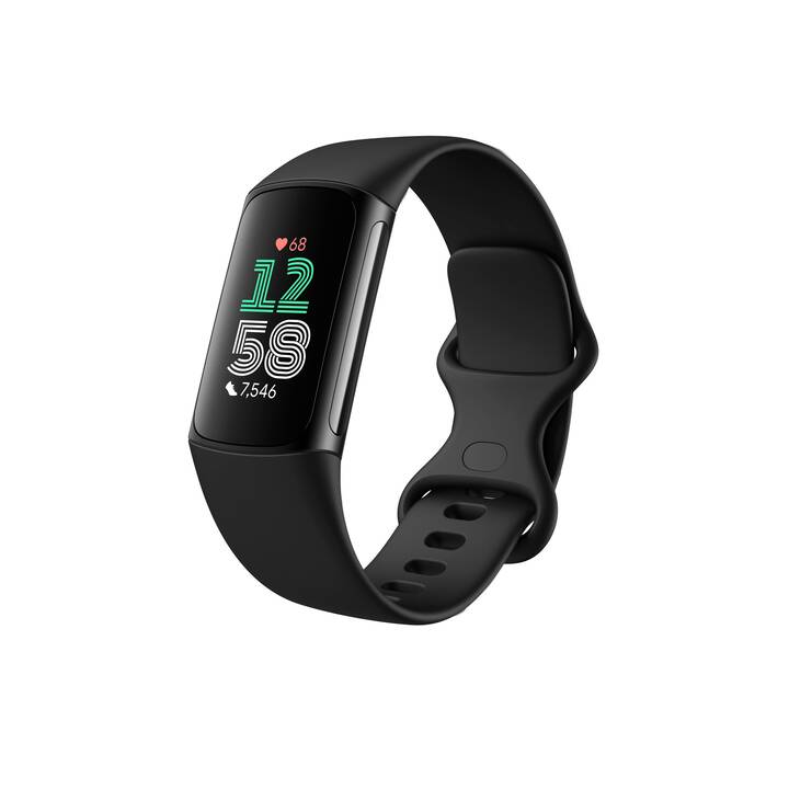 FITBIT Charge 6 (L, S, Obsidian/Schwarz)