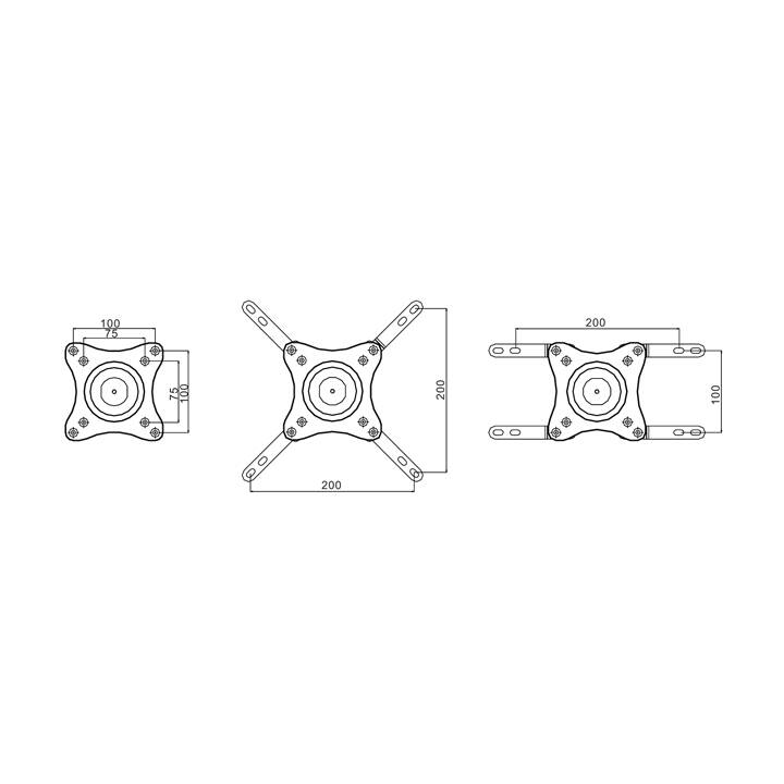 MULTIBRACKETS Support mural pour TV 6092 (15" – 40")