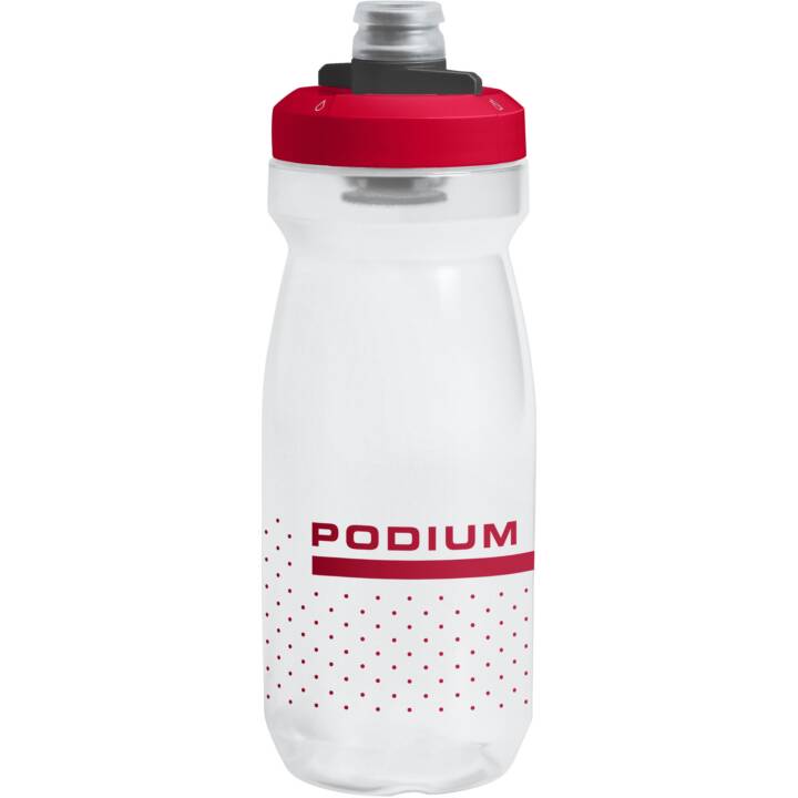 CAMELBAK Gourde sport Podium (620 ml, Transparent, Rouge)