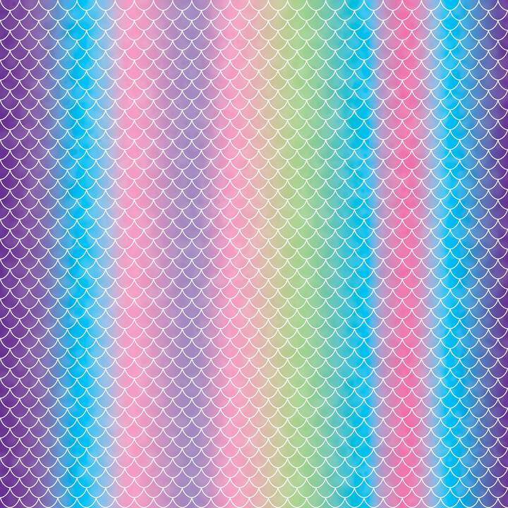 CRICUT Pelicolle adesive Mermaid Rainbow (30.5 cm x 30.5 cm, Rosa, Multicolore)