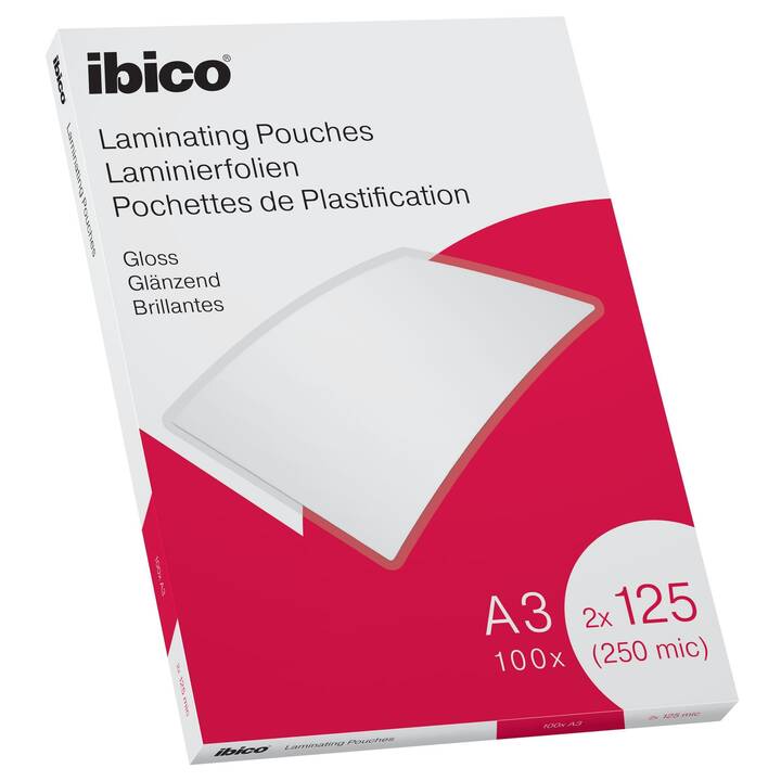 IBICO Films de plastification (A3, 125 µm, 100 pezzo)