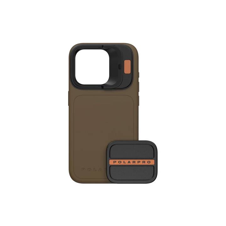 POLAR PRO FILTERS Backcover MagSafe LiteChaser 15 (iPhone 15 Pro, Marrone)