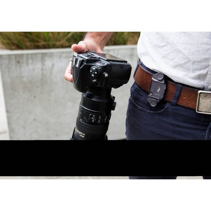 PEAK DESIGN Capture Clip & Plate Imbracatura / Cintura per fotocamera (Nero)