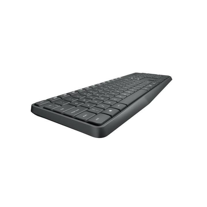 LOGITECH MK235 RF Wireless (USB, Suisse, Sans fil)