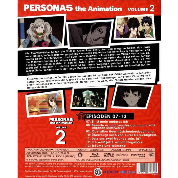 Persona 5 - The Animation - Vol. 2 (JA, DE)
