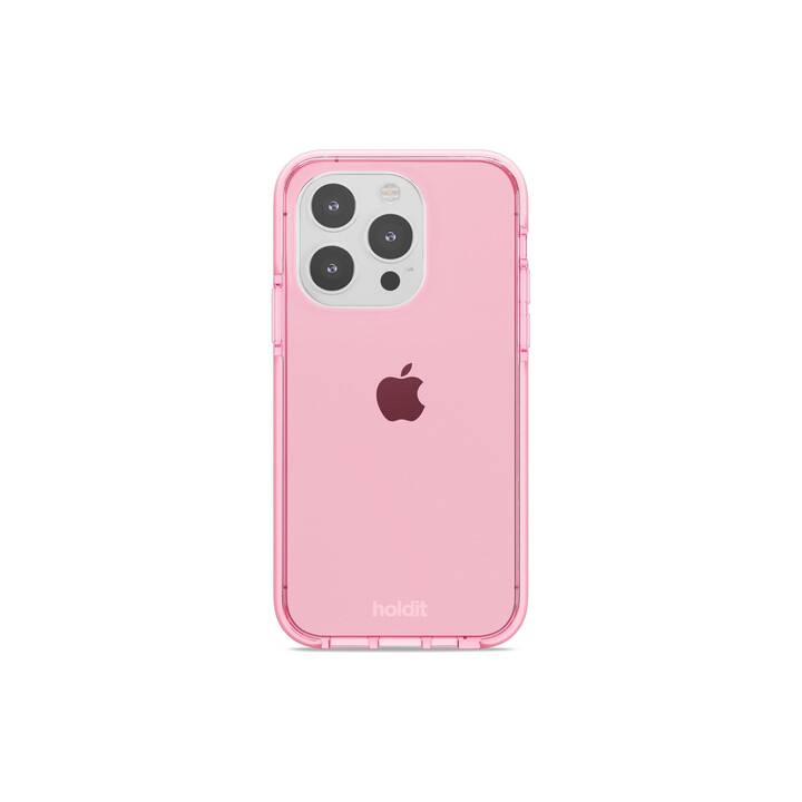 HOLDIT Backcover Seethru  (iPhone 14 Pro, Rosa, Pink)