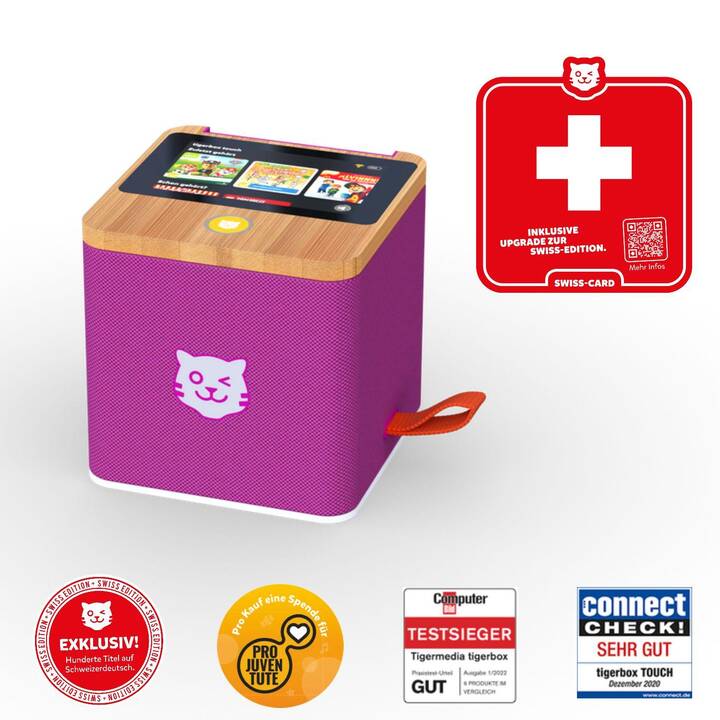 TIGERMEDIA Kinderaudioplayer Tigerbox Touch Swiss Edition inkl. Swiss-Card (DE, Schweizerdeutsch)