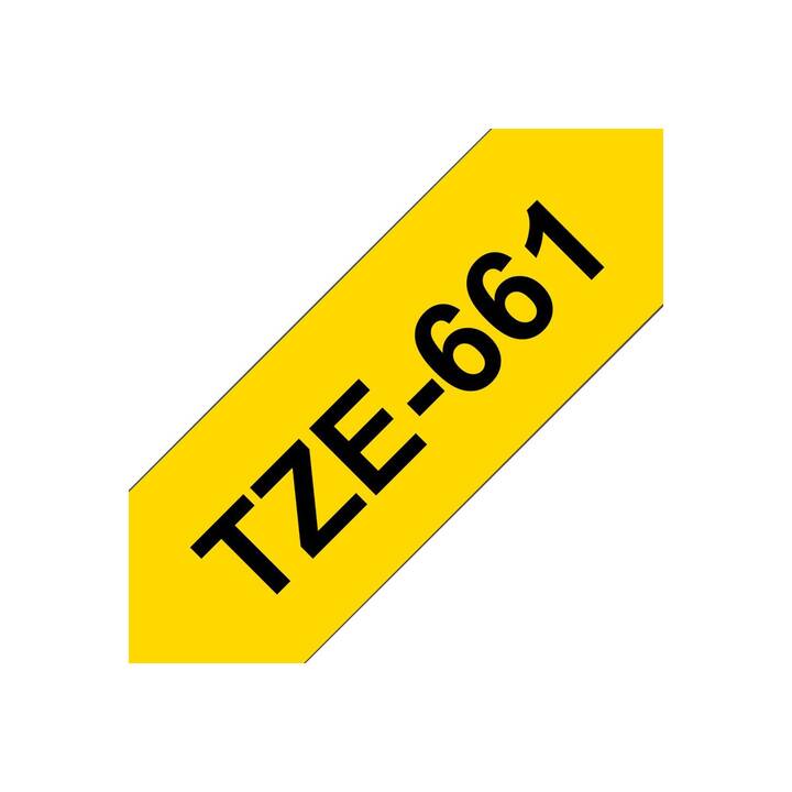 BROTHER TZE-661 Schriftband (Schwarz / Gelb, 36 mm)