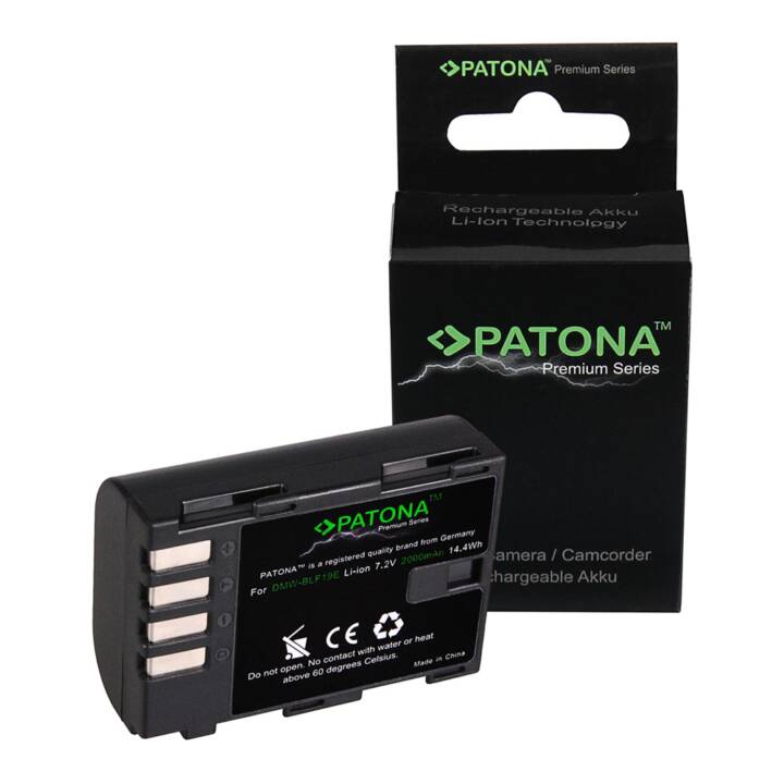 PATONA Panasonic Kamera-Akku (Lithium-Ionen, 2000 mAh)