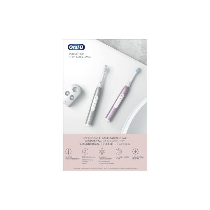 ORAL-B Pulsonic Slim Luxe 4900 (Silber, Rosa)