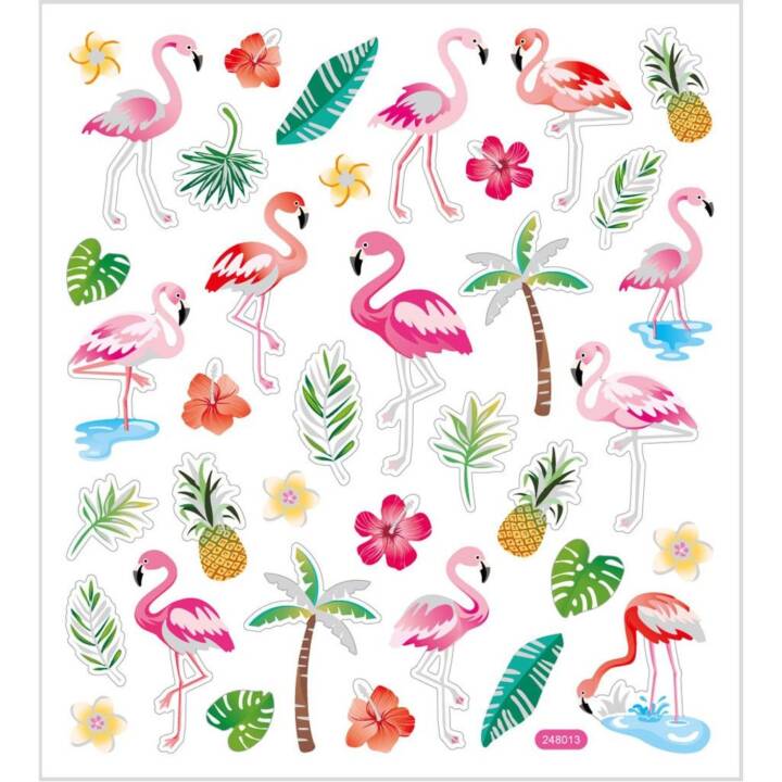 CREATIV COMPANY Sticker (Flamingo, 37 Stück)