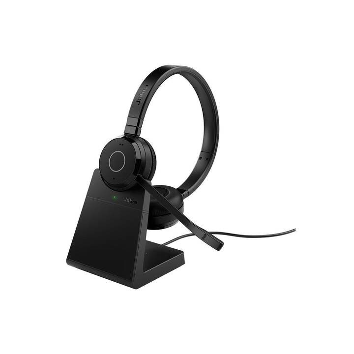 JABRA Office Headset Evolve 65 TE (On-Ear, Kabellos, Schwarz