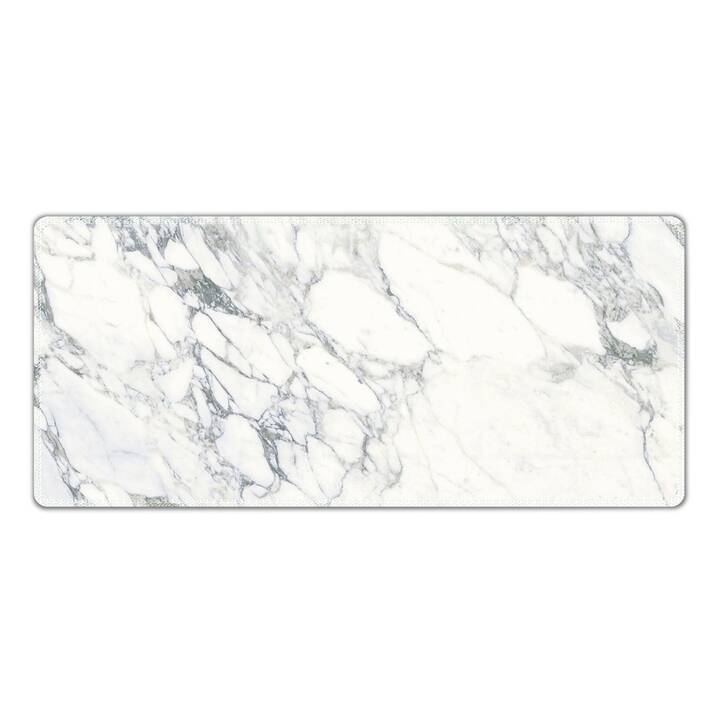 EG tappetino per tastiera (70x30cm) - bianco - marmo