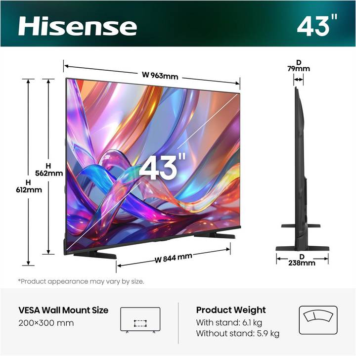 m7】Hisense 43e6k Hisense 75