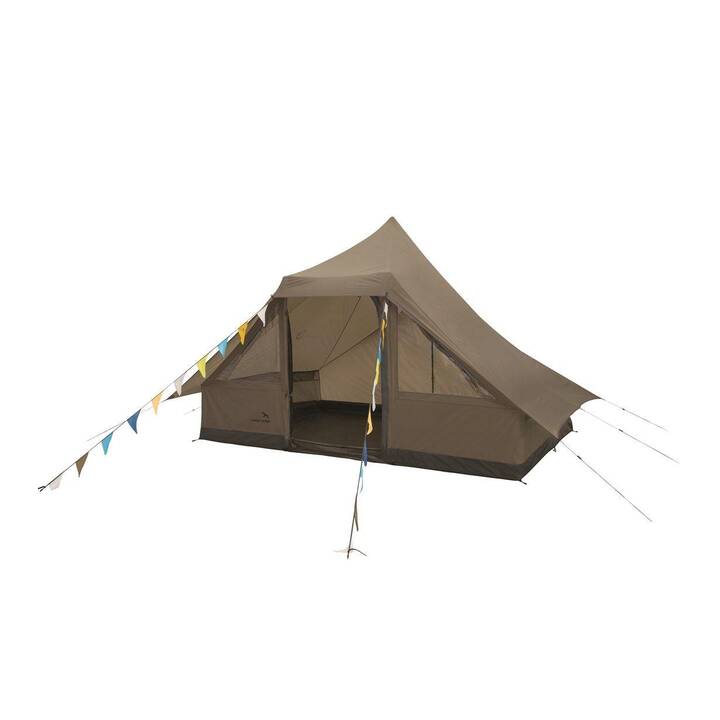 EASY CAMP Moonlight Cabin (Tenda da campeggio, Marrone, Grigio)