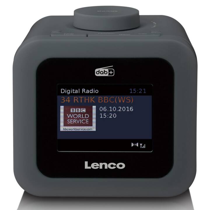 LENCO CR-620 GR Radio-réveil (Gris foncé)