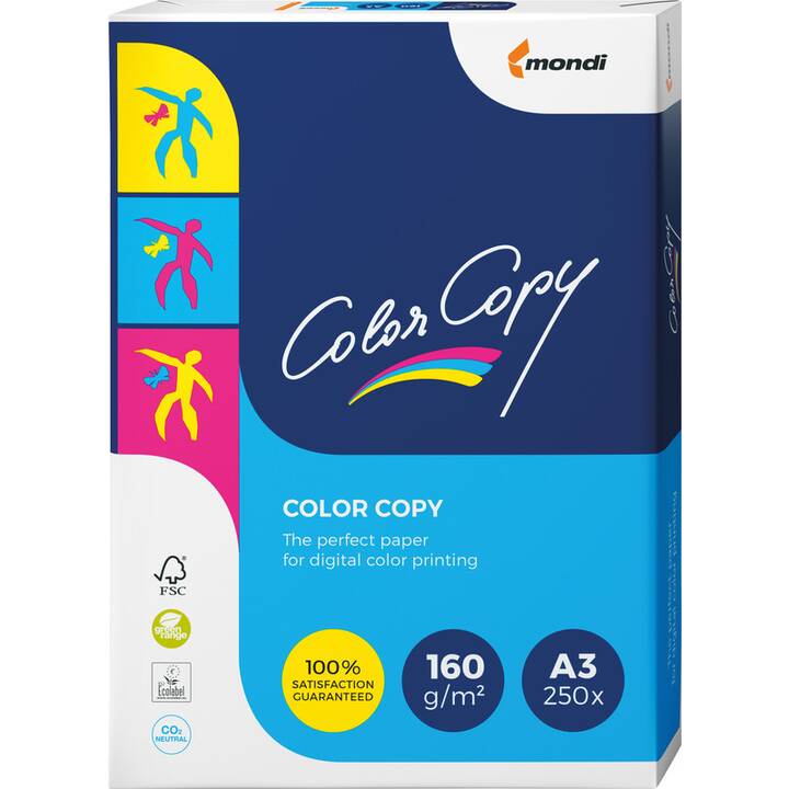 ANTALIS ColorCopy Kopierpapier (250 Blatt, A3, 160 g/m2)