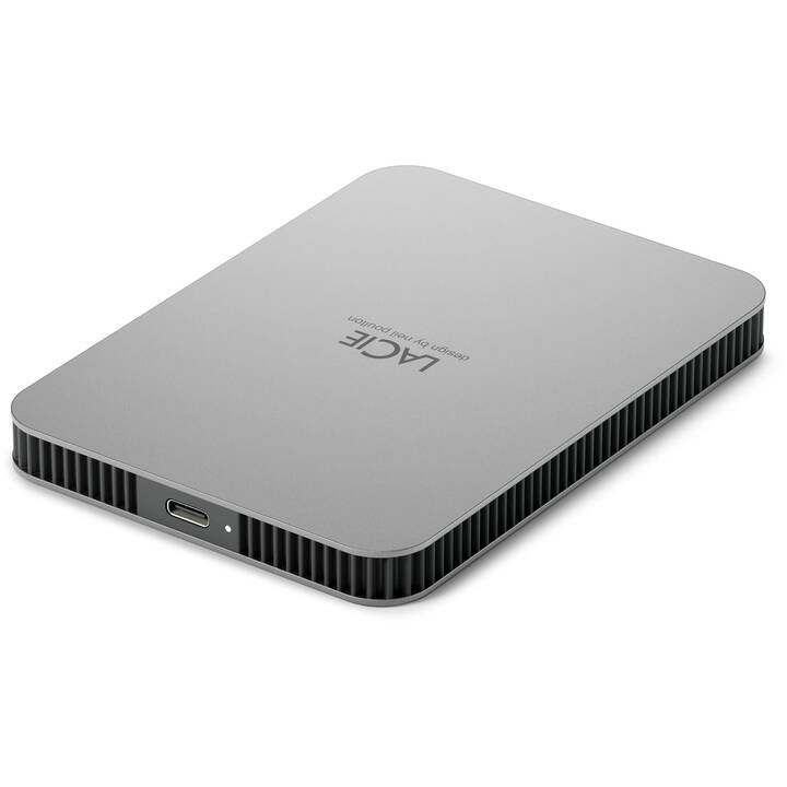 LACIE STLP2000400 (USB Typ-C, 2 TB, Silber)