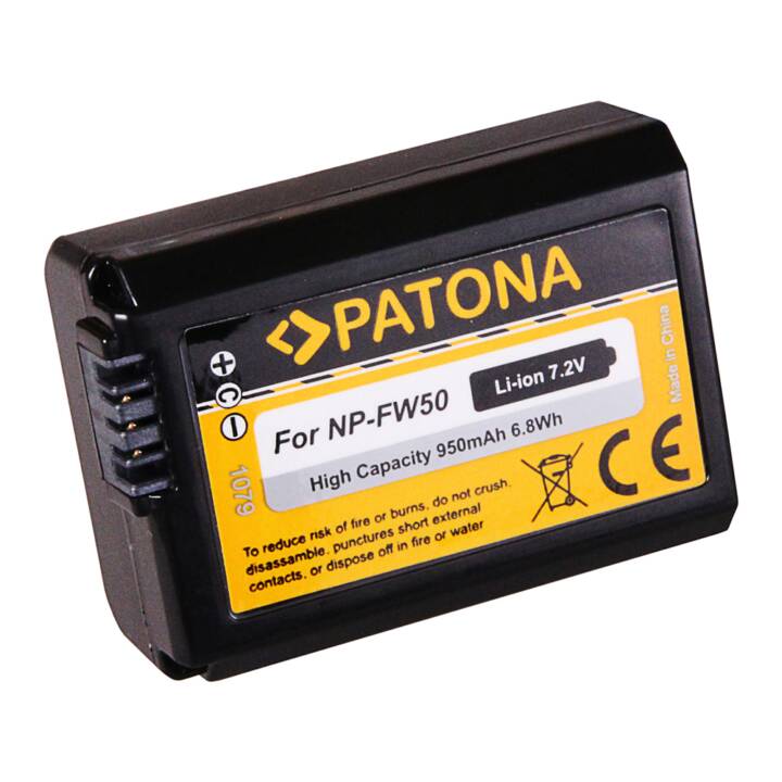 PATONA Sony Kamera-Akku (Lithium-Ionen, 950 mAh)