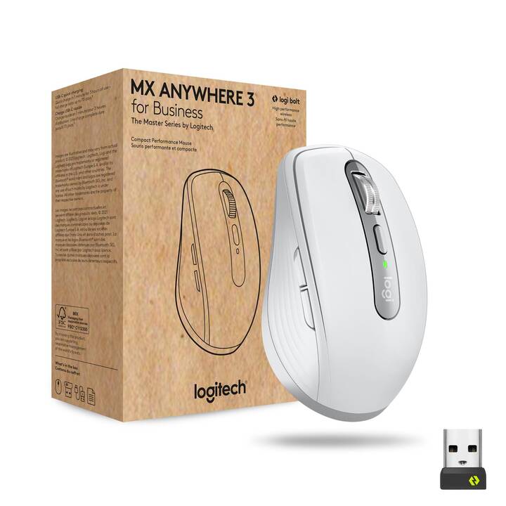 LOGITECH MX Anywhere 3 for Business Mouse (Senza fili, Office)