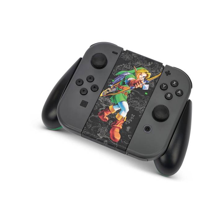 POWER A Joy-Con Comfort Controllergrip (Nintendo Switch, Nero, Verde)