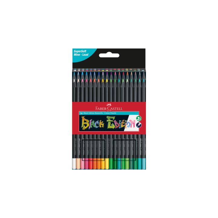 FABER-CASTELL Matite colorate Black Edition (Multicolore, 36 pezzo)