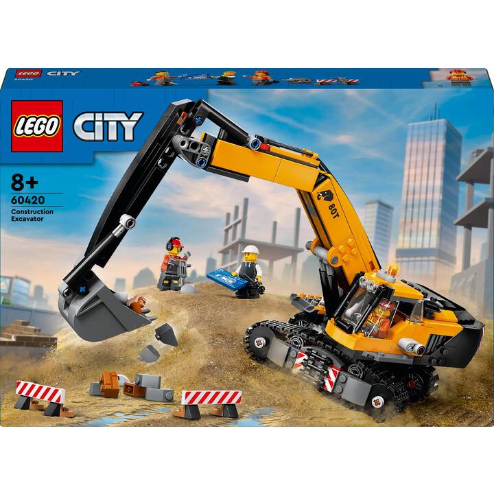 LEGO City La pelleteuse de chantier jaune (60420)