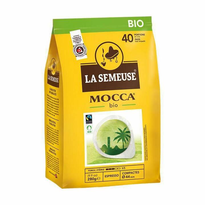 LA SEMEUSE Café en dosettes Mocca Bio (40 pièce)