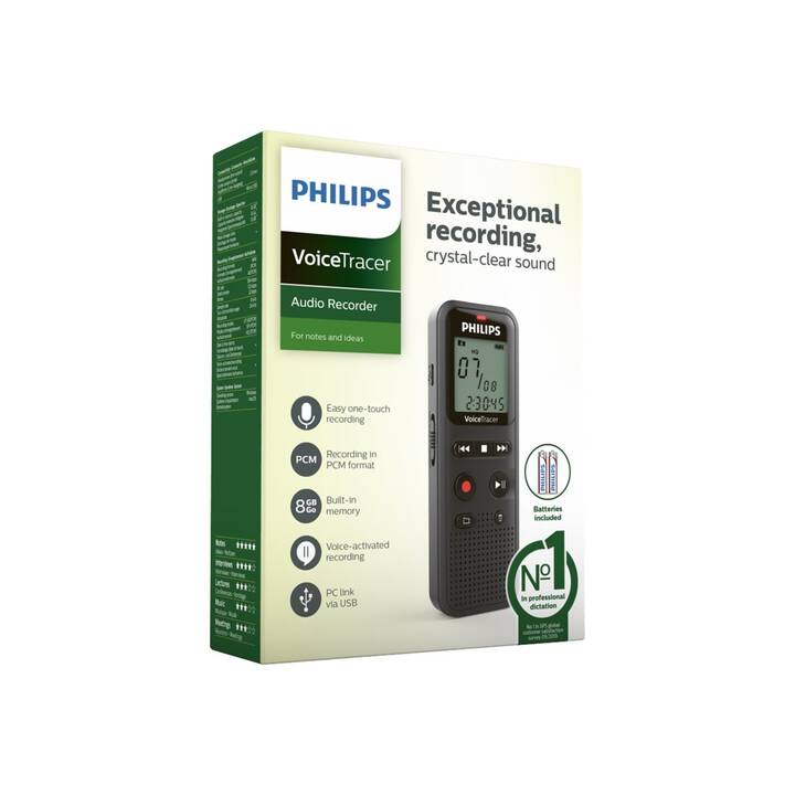 PHILIPS DVT1160 (8 GB, Schwarz)